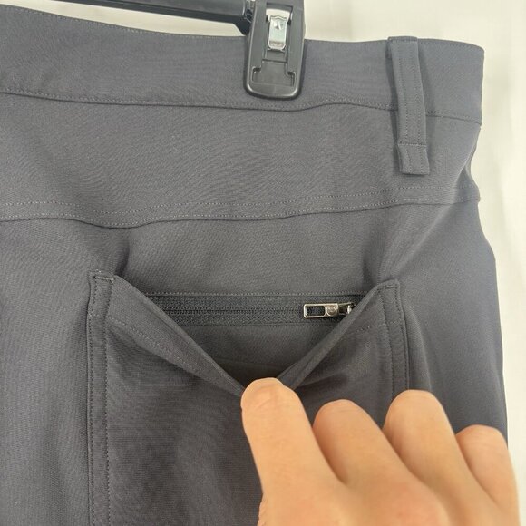 Lululemon ABC Pants Mens Size 36 Athletic Dark Gray Chino Golf 5 Pocket - Picture 5 of 12